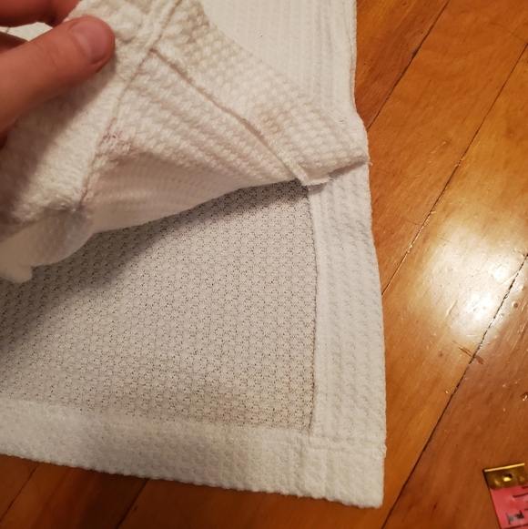 Aakaa oversized hooded sleeveless tunic sweater. White. Women size S. - Picture 10 of 12